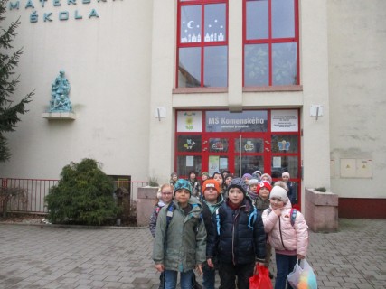 Návštěva dětí v MŠ Komenského