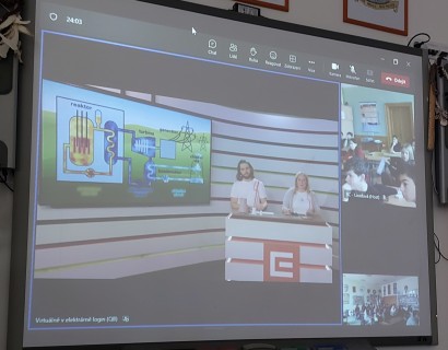 Virtuální prohlídka jaderné elektrárny Dukovany pro žáky  9.B
