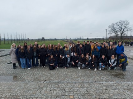 Exkurze žáků 8.-9. tříd do památníku Auschwitz-Birkenau v Polsku