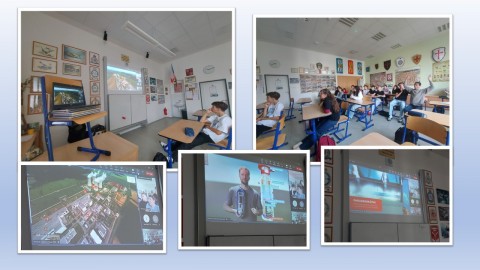 Virtuální prohlídka jaderné elektrárny Dukovany s žáky 9.C