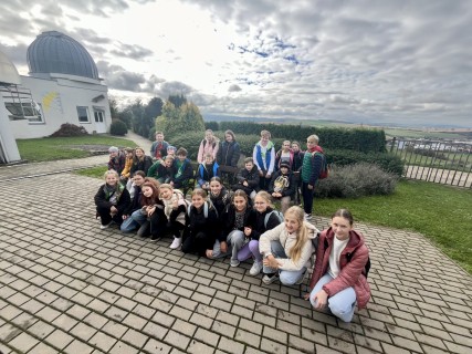 Třída 5.A na cestě za planetami- Hvězdárna a planetárium Uh.Brod