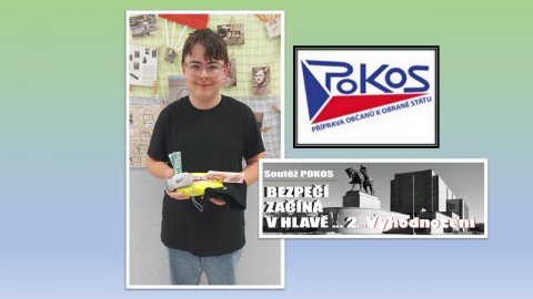 Roman Abrhám z 8.C se stal výhercem soutěže POKOS Bezpečí začíná v hlavě..
