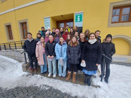 Žáci 7.B navštívili expozici o historii města Uherského Hradiště v Jezuitské koleji