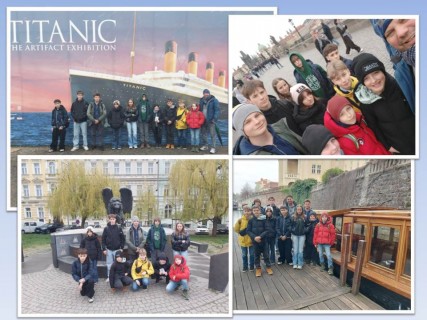 Žáci badatelského kroužku-historie na výletě v Praze