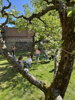 3.B se učila venku: slovní druhy v pohybu i milé setkání se seniory