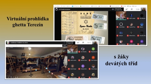 Virtuální prohlídka ghetta Terezín s žáky devátých tříd